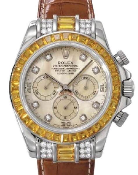 rolex orange diamonds